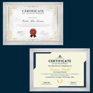 Certificates of Achivement